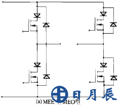 使用MOSFET和肖特基阻断二极管的对称全侨电路