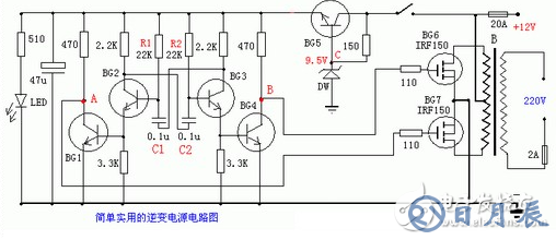 60v转220v逆变器的电路制作（几款逆变器电路设计原理图）